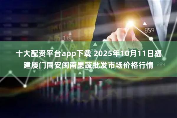 十大配资平台app下载 2025年10月11日福建厦门同安闽南果蔬批发市场价格行情